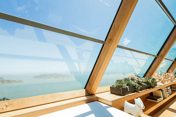 residential window film to reduce glare with a beautiful view.