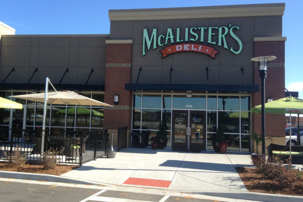 3M Night Vision window film installed at McAlister's Deli.